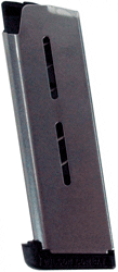 WILSON MAGAZINE OFFICER 45ACP – 7RD W/STD. PAD STAINLESS