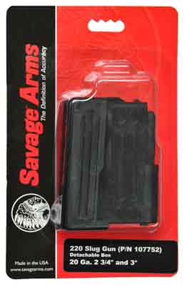 SAVAGE MAGAZINE 220 SLUG – 20GA 2RD BLACK