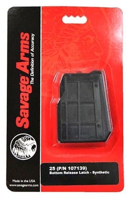 SAVAGE MAGAZINE MODEL 25 – 22 HORNET 4RD SYNTHETIC MATTE