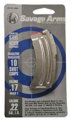 SAVAGE MAGAZINE MKII SERIES – .22LR/.17HM2 10RD STAINLESS