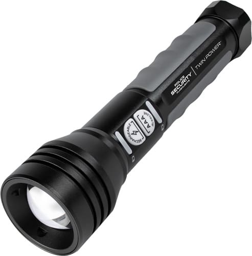 PSF TWIN POWER FLASHLIGHT WHTE – 600 LUM RECHBLE & 4AAA BTRY