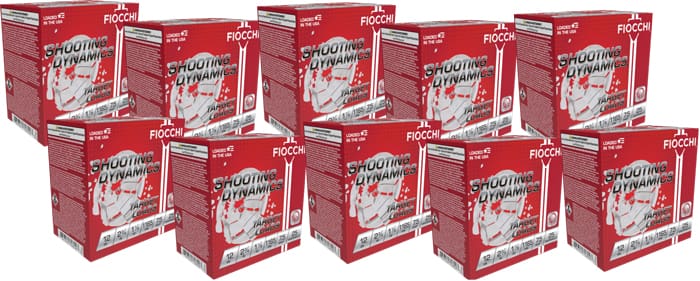 FIOCCHI 12GA 2.75″ 1-1/8OZ – #7.5 1165FPS 250RD CASE LOT