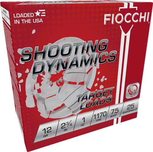 FIOCCHI 12GA 2.75″ 1OZ #7.5 – 1170FPS 250RD CASE LOT