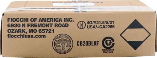 FIOCCHI 20GA 2.75″ 3/4OZ #7.5 – 1075FPS 250RD CASE LOT