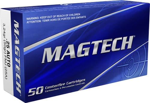 MAGTECH 25 ACP 50GR FMJ – 50RD 20BX/CS