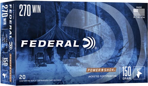 FEDERAL POWER-SHOK 270 WIN – 150GR SP 20RD 10BX/CS