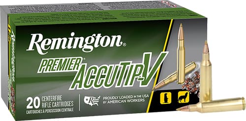 REMINGTON PREMIER 22-250 REM – 50GR ACCUTIP 20RD 10BX/CS