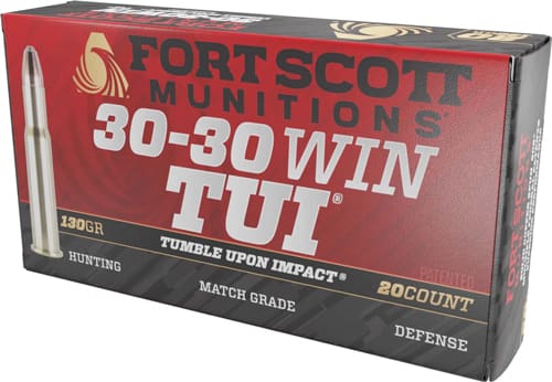 FORT SCOTT 30-30 WIN 130GR TUI – SOLID COPPER 20RD 10BX/CS