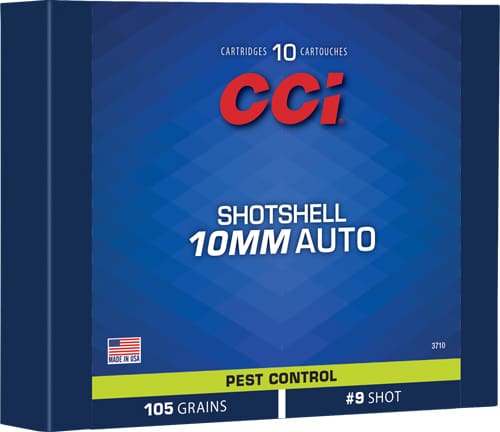 CCI SHOTSHELL 10MM 105GR – #9 SHOT 10RD 20BX/CS