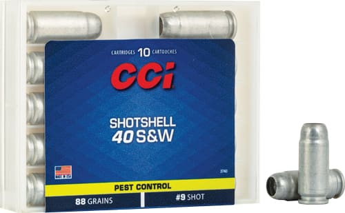 CCI SHOTSHELL 40 SW 88GR – #9 SHOT 10RD 20BX/CS