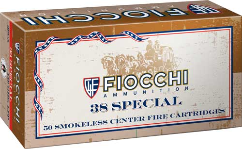 FIOCCHI 38 SPECIAL 158GR – LEAD-FP 50RD 10BX/CS