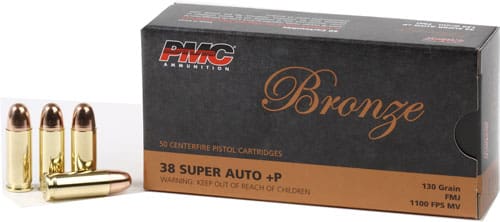 PMC 38 SUPER +P 130GR FMJ-RN – 50RD 20BX/CS