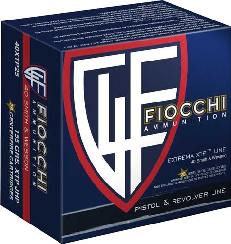 FIOCCHI 40 SW 155GR XTP-HP – 25RD 20BX/CS