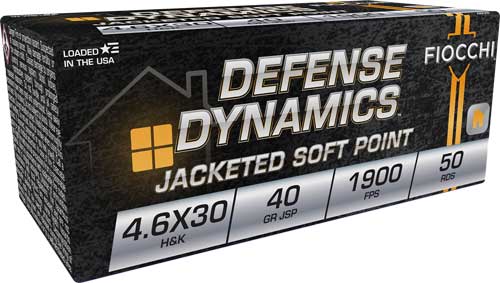 FIOCCHI 4.6X30 40GR JSP – 50RD 20BX/CS