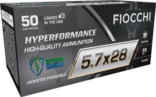 FIOCCHI 5.7X28 35GR JACKET – FRANGIBLE 50RD 10BX/CS