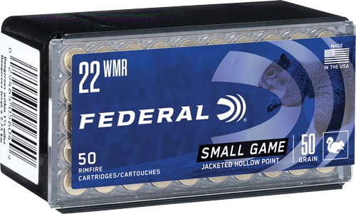 FEDERAL 22WMR 50GR JHP 1530FPS – 50RD 60BX/CS