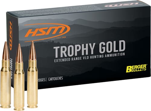 HSM TROPHY GOLD 7MM REM MAG – 180GR BERGER VLD 20RD 20BX/CS