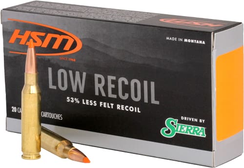HSM LOW RECOIL 7MM REM MAG – 140GR SBT 20RD 20BX/CS