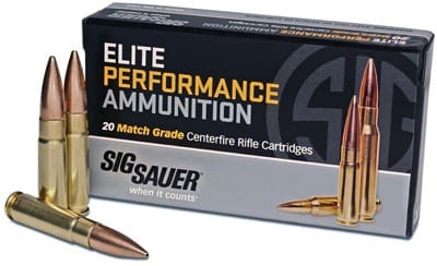 SIG AMMO 308 WIN 175GR OPEN – TIP MATCH 20RD 10BX/CS