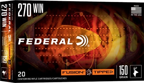 FEDERAL FUSION 270 WIN 150GR – TIPPED FUSION 20RD 10BX/CS