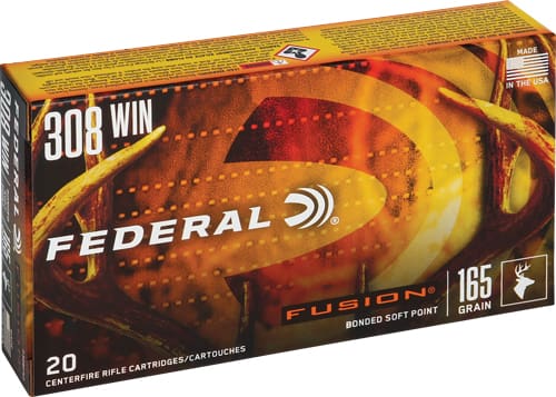 FEDERAL FUSION 308 WIN 165GR – FUSION 20RD 10BX/CS