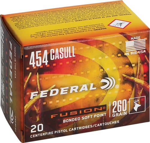FEDERAL FUSION 454 CASULL – 260GR FUSION 20RD 10BX/CS
