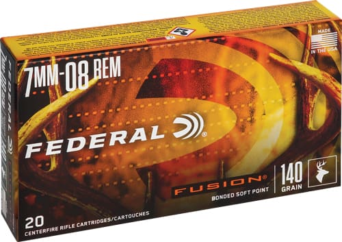 FEDERAL FUSION 7MM-08 REM – 140GR FUSION 20RD 10BX/CS