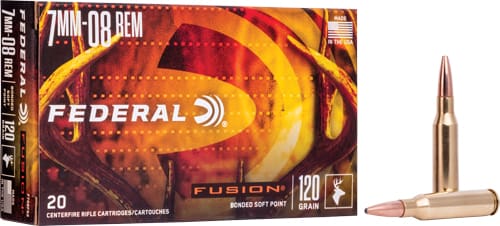 FEDERAL FUSION 7MM-08 REM – 120GR FUSION 20RD 10BX/CS