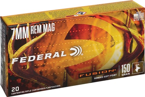 FEDERAL FUSION 7MM REM MAG – 150GR FUSION 20RD 10BX/CS