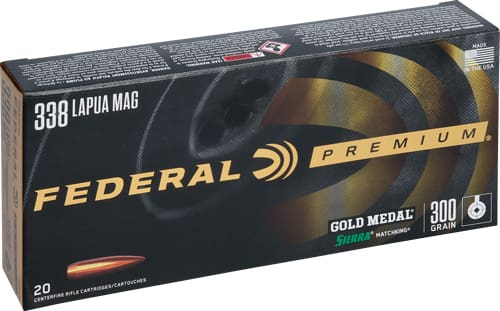 FEDERAL GOLD MEDAL 338 LAPUA – MAG 300GR MATCH 20RD 10BX/CS