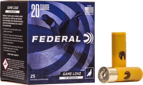 FEDERAL GAME LOAD 20GA 2.75″ – 1OZ #5 25RD 10BX/CS