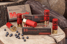 HORNADY 12GA 2.75″ #4 BUCK – 24 PELLETS 10RD 10BX/CS