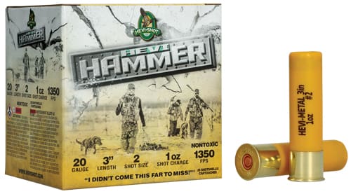 HEVI-SHOT HEAVY HAMMER 20GA – 3″ 1OZ #2 25RD 10BX/CS