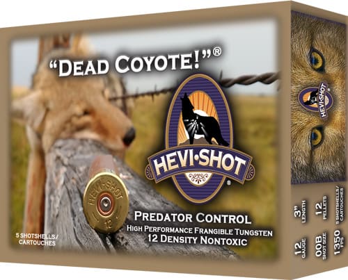 HEVI-SHOT DEAD COYOTE 12GA 3″ – 1-1/2OZ #T 10RD 10BX/CS