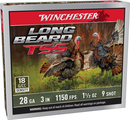 WINCHESTER LONG BEARD TSS 28GA – 3″ 1-1/2OZ #9 5RD 10BX/CS