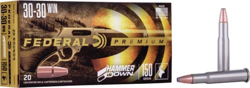 FEDERAL HAMMER DOWN 30-30 WIN – 150GR JSP 20RD 10BX/CS