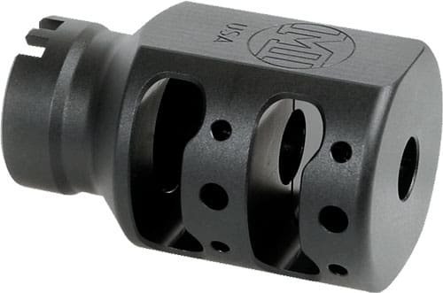 MI ALPHA TANK BRAKE 1/2X28 9MM – BLACK MATTE NITRIDE