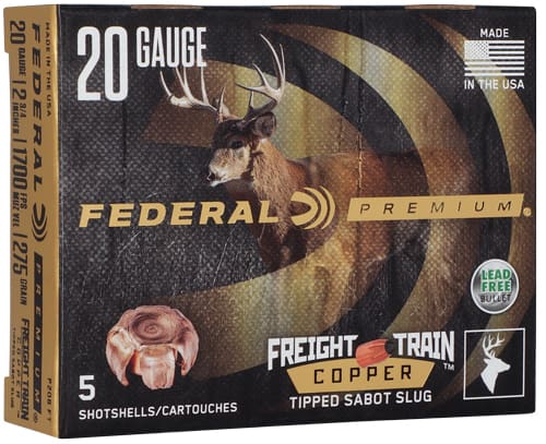 FEDERAL FREIGHT TRAIN 20GA – 2.75″ 300GR SABOT 5RD 50BX/CS