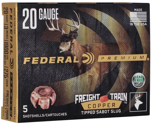 FEDERAL FREIGHT TRAIN 20GA 3″ – 275GR SABOT 5RD 50BX/CS