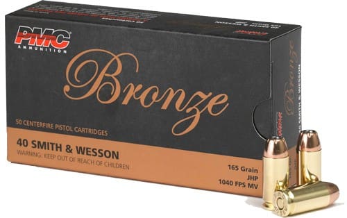 PMC 40 SW 165GR JHP – 50RD 20BX/CS