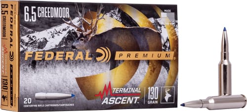 FEDERAL 6.5 CM 130GR TERMINAL – ASCENT 20RD 10BX/CS