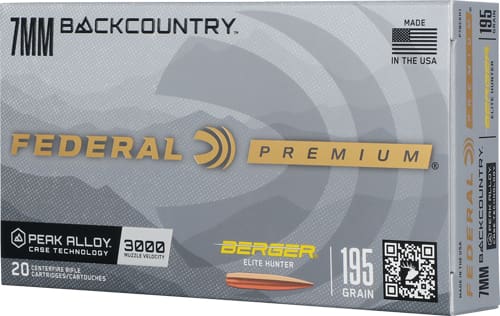 FEDERAL 7MM BC 195GR BERGER – ELITE HUNTER 20RD 10BX/CS