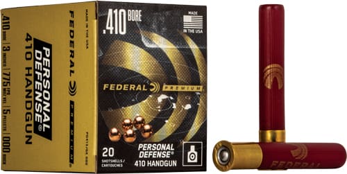 FEDERAL PREMIUM 410 3″ 000 – BUCK 5 PELLET 20RD 10BX/CS