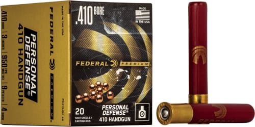 FEDERAL PREMIUM 410 3″ #4 BUCK – 9 PELLET 20RD 10BX/CS