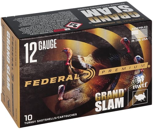 FEDERAL GRAND SLAM 12GA – 3″ 1-3/4OZ #4 10RD 5 BX/CS