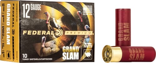FEDERAL GRAND SLAM 12GA 3″ – 1-3/4OZ #5 10RD 5BX/CS