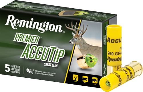 REMINGTON PREMIER 20GA 2.75″ – 260GR ACCUTIP 5RD 20BX/CS