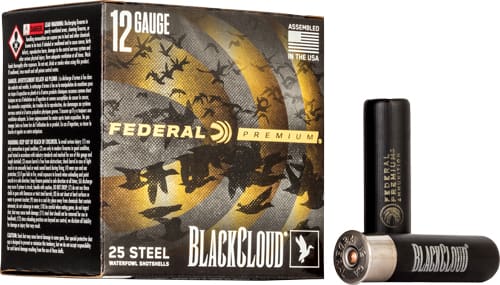FEDERAL BLACK CLOUD 12GA 3.5″ – 1-1/2OZ #4 1500FPS 25RD 10BX/C