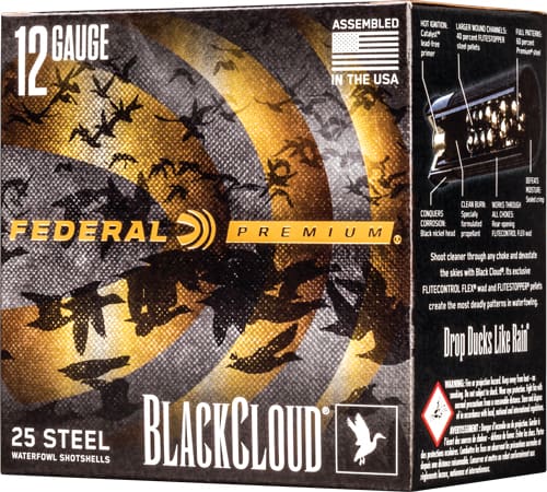 FEDERAL BLACK CLOUD 12GA 3″ – 1-1/4OZ #2 1450FPS 25RD 10BX/C