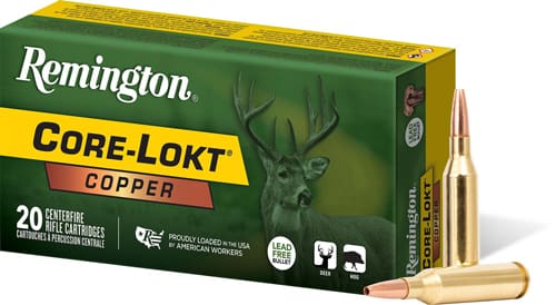 REMINGTON 30-06 150GR COPPER – CORE-LOKT HP 20RD 10BX/CS
